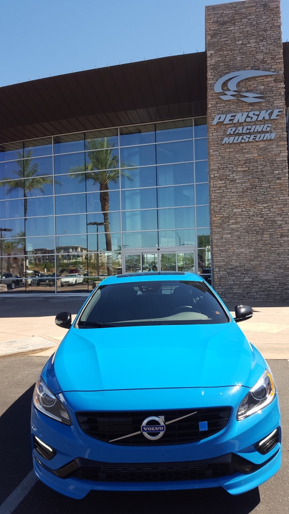 Outside Penske museum in Phoenix